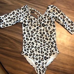 Leopard Print H&M Gymnastics Leotard 1.5-2Y